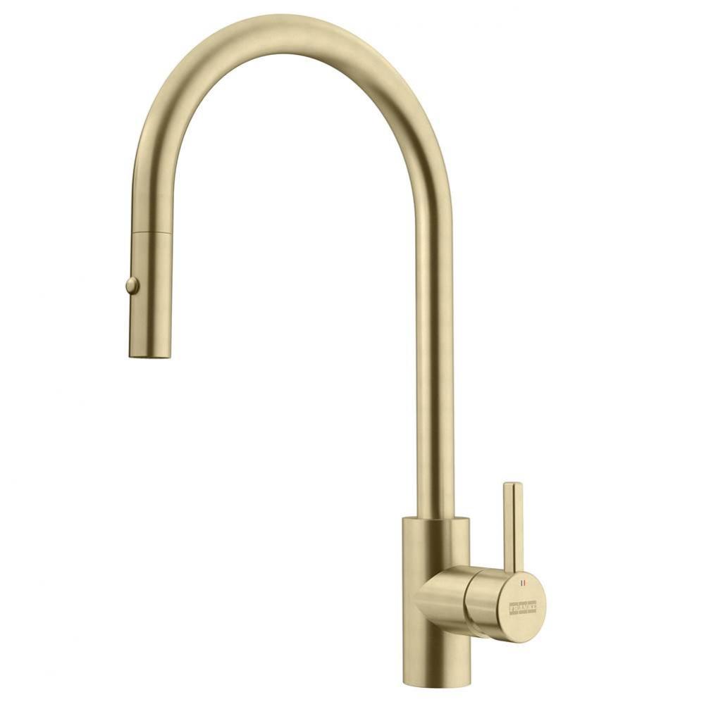 Eos Neo 17-in Single Handle Pull-Down Kitchen Faucet in Gold, EOS-PD-GLD