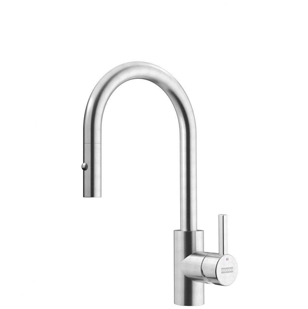 Eos Neo 14-in Single Handle Pull-Down Prep Kitchen Faucet in Stainless Steel, EOS-PR-304