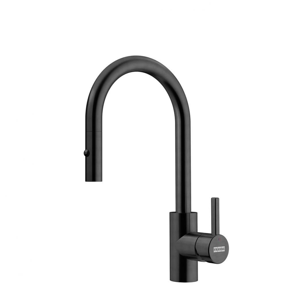 Eos Neo 14-in Single Handle Pull-Down Prep Kitchen Faucet in Industrial Black, EOS-PR-IBK