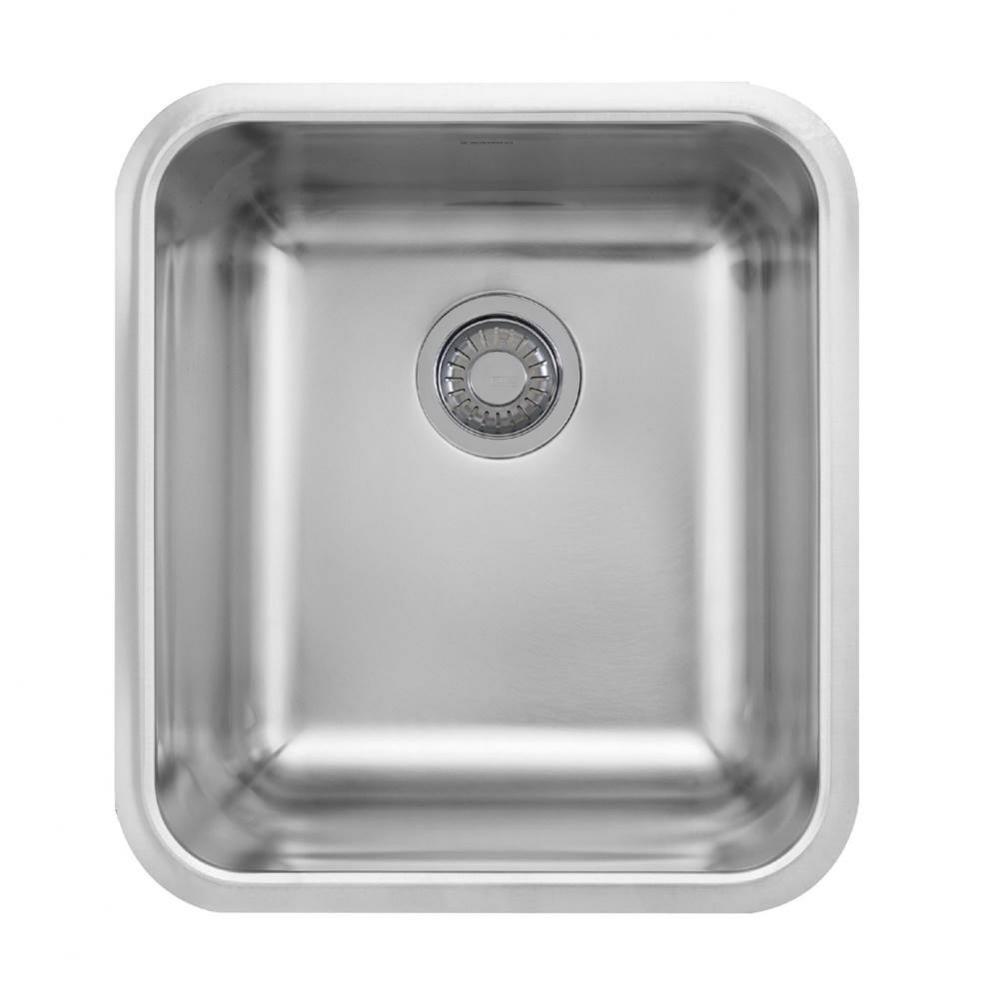 Grande 19.75-in. x 21.5-in. 18 Gauge Stainless Steel Undermount Single Bowl Kitchen Sink - GDX1101