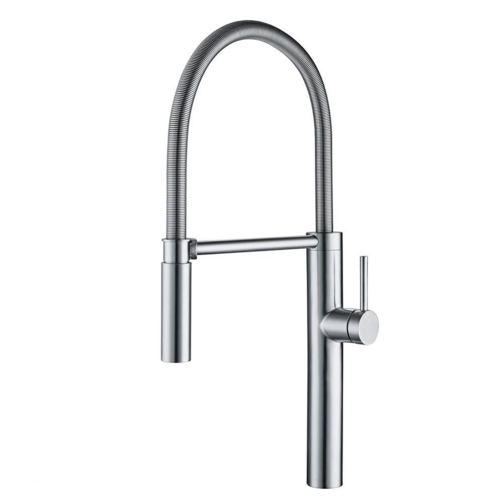 Pescara 16.5-inch Single Handle Semi-Pro Kitchen Faucet with Magnetic Sprayer Dock in Stainless St