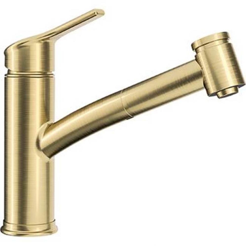 Ambient Classic Brushed Gold Single Hole Pull Out 2 Spray