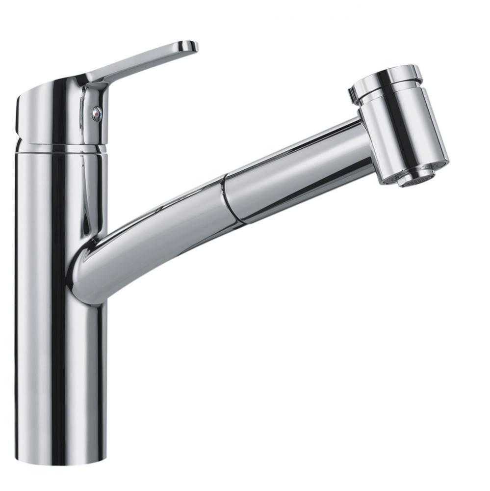 Smart Single Handle Pull-Out Kitchen Faucet in Satin Nickel, SMA-PO-SNI