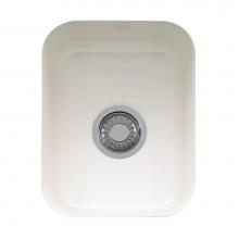 Franke CCK110-13WH - Cisterna 14.38-in. x 17.12-in. White Undermount Single Bowl Fireclay Kitchen Sink, CCK110-13WH