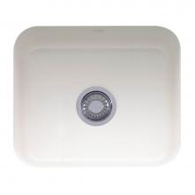 Franke CCK110-19WH - Cisterna 21.62-in. x 17.38-in. White Undermount Single Bowl Fireclay Kitchen Sink, CCK110-19WH