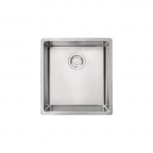 Franke CUX11015 - Cube 16.5-in. x 18-in. 18 Gauge Stainless Steel Undermount Single Bowl Prep Sink - CUX11015
