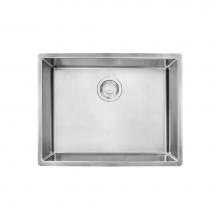 Franke CUX11021-ADA - Cube 22.75-in. x 17.7-in. 18 Gauge Stainless Steel Undermount Single Bowl ADA Kitchen Sink - CUX11