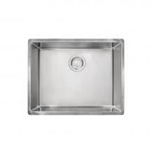 Franke CUX11023 - Cube 24.5-in. x 17.6-in. 18 Gauge Stainless Steel Undermount Single Bowl Kitchen Sink - CUX11023