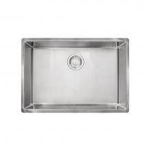 Franke CUX11025 - Cube 26.6-in. x 17.7-in. 18 Gauge Stainless Steel Undermount Single Bowl Kitchen Sink - CUX11025