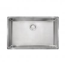 Franke CUX11027 - Cube 28.5-in. x 17.7-in. 18 Gauge Stainless Steel Undermount Single Bowl Kitchen Sink - CUX11027