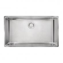 Franke CUX11030 - Cube 31.5-in. x 17.7-in. 18 Gauge Stainless Steel Undermount Single Bowl Kitchen Sink - CUX11030