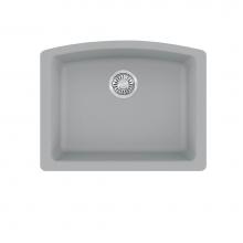 Franke ELG11022SHG - Ellipse 25.0-in. x 19.6-in. Granite Undermount Single Bowl Kitchen Sink in Stone Grey