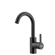 Franke EOS-BR-IBK - Eos Neo 11.25-inch Single Handle Swivel Spout Bar Faucet in industrial Black, EOS-BR-IBK
