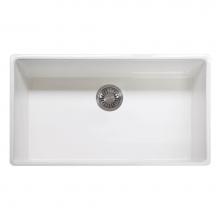 Franke FHK710-36WH - Farm House 36-in. x 20-in. White Apron Front Single Bowl Fireclay Kitchen Sink - FHK710-36WH