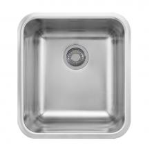 Franke GDX11018 - Grande 19.75-in. x 21.5-in. 18 Gauge Stainless Steel Undermount Single Bowl Kitchen Sink - GDX1101