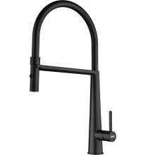 Franke ICN-SP-MBK - Icon 18-in Single Handle Semi-Pro Kitchen Faucet in Matte Black, ICN-SP-MBK