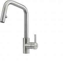 Franke KUB-PD-304 - Kubus 15-inch Single Handle Pull-Down Kitchen Faucet in Stainless Steel, KUB-PD-304