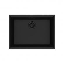 Franke MAG11023-ONY - Franke Maris Undermount 25-in x 18.94-in Fragranite Single Bowl Kitchen Sink in Onyx