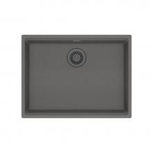 Franke MAG11023ADA-SHG - Maris Undermount 25-in x 18.94-in Granite ADA Single Bowl Sink in Stone Grey