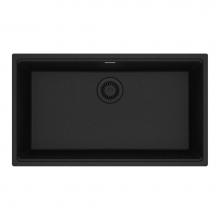 Franke MAG11029-ONY - Franke Maris Undermount 31-in x 17.81-in Fragranite Single Bowl Kitchen Sink in Onyx