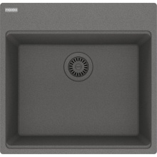 Franke MAG61020-SHG - Franke Maris Dual Mount 21.6-in x 20.8-in Fragranite Single Bowl Kitchen Sink in Shadow Grey