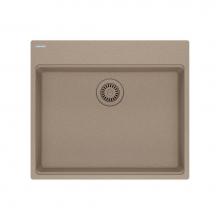Franke MAG61023ADA-OYS - Franke Maris Dual Mount 25-in x 22-in Fragranite ADA Single Bowl Kitchen Sink in Oyster
