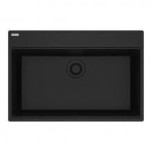 Franke MAG61029-ONY - Franke Maris Dual Mount 31-in x 20.88-in Fragranite Single Bowl Kitchen Sink in Onyx