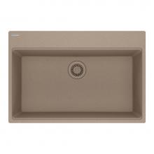Franke MAG61029-OYS - Franke Maris Dual Mount 31-in x 20.88-in Fragranite Single Bowl Kitchen Sink in Oyster