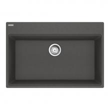 Franke MAG61029-SLG-S - Maris Topmount 31-in x 20.88-in Granite Single Bowl Kitchen Sink in Slate Grey