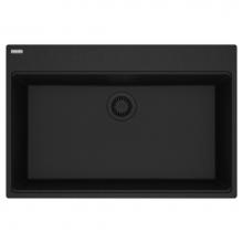 Franke MAG61031-ONY - Franke Maris Dual Mount 33-in x 22-in Fragranite Single Bowl Kitchen Sink in Onyx