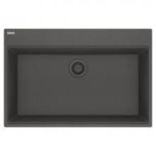 Franke MAG61031-SLG - Maris Topmount 33-in x 22-in Granite Single Bowl Kitchen Sink in Slate Grey