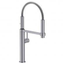 Franke PES-360-SNI - Pescara 18-inch Single Handle Semi-Pro Kitchen Faucet in Satin Nickel, PES-360-SNI
