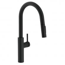Franke PES-PD-MBK - Pescara 17-inch Single Handle Pull-Down Kitchen Faucet in Matte Black, PES-PD-MBK