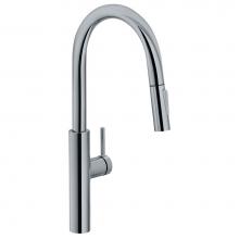 Franke PES-PDX-SNI - Pescara 19.7-inch Single Handle Pull-Down Kitchen Faucet in Satin Nickel, PES-PDX-SNI