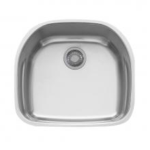 Franke PRX11021 - Prestige 22.25-in. x 20-in. 18 Gauge Stainless Steel Undermount Single Bowl Kitchen Sink - PRX1102