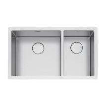 Franke PS2X160-18-11 - Professional 2.0 32.5-in. x 19.5-in. 16 Gauge Stainless Steel Undermount Double Bowl Kitchen Sink