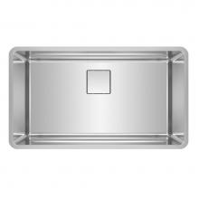 Franke PTX110-31 - Pescara 32.5-in. x 18.5-in. 18 Gauge Stainless Steel Undermount Single Bowl Kitchen Sink - PTX110-