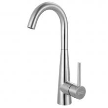 Franke STL-BR-304 - Steel 14.4-in Single Handle Swivel Spout Kitchen Prep / Bar Faucet in Stainless Steel, STL-BR-304