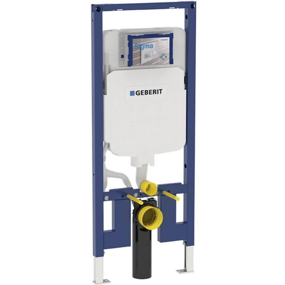 Geberit Duofix element for wall-hung WC, 120 cm, with Sigma concealed cistern 8 cm, for wood frame