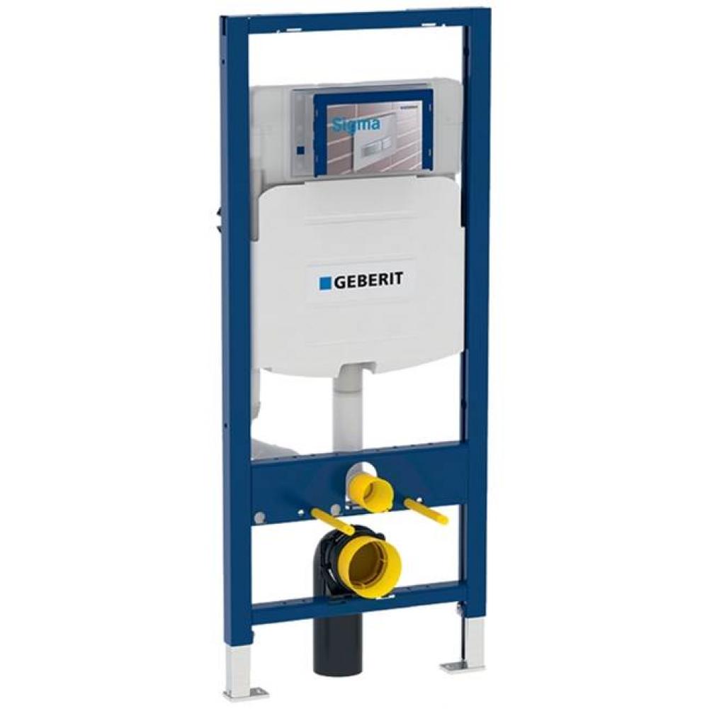 Geberit Duofix element for wall-hung WC, 120 cm, with Sigma concealed cistern 12 cm, 6 / 3 liters