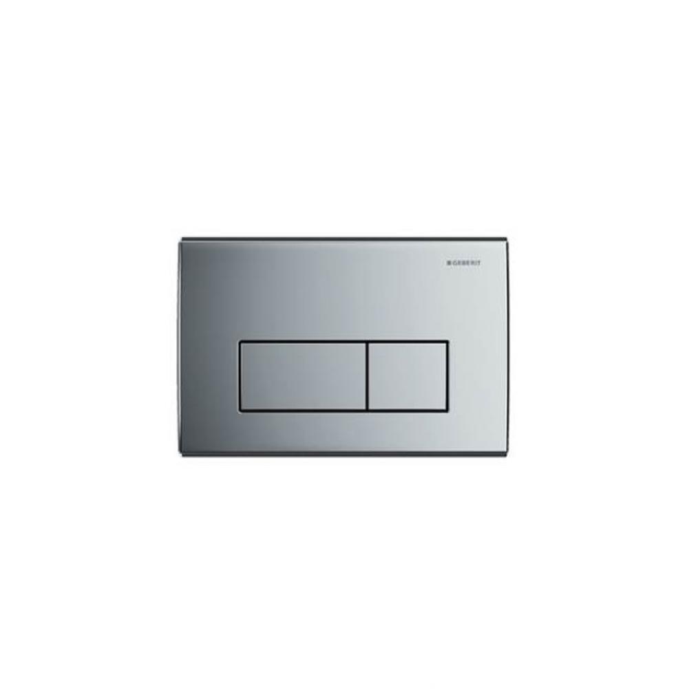 Geberit actuator plate Kappa50 for dual flush: bright chrome-plated