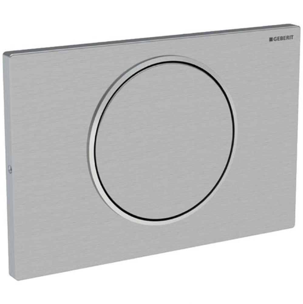Geberit actuator plate Sigma10 for stop-and-go flush, screwable: stainless steel brushed/polished/
