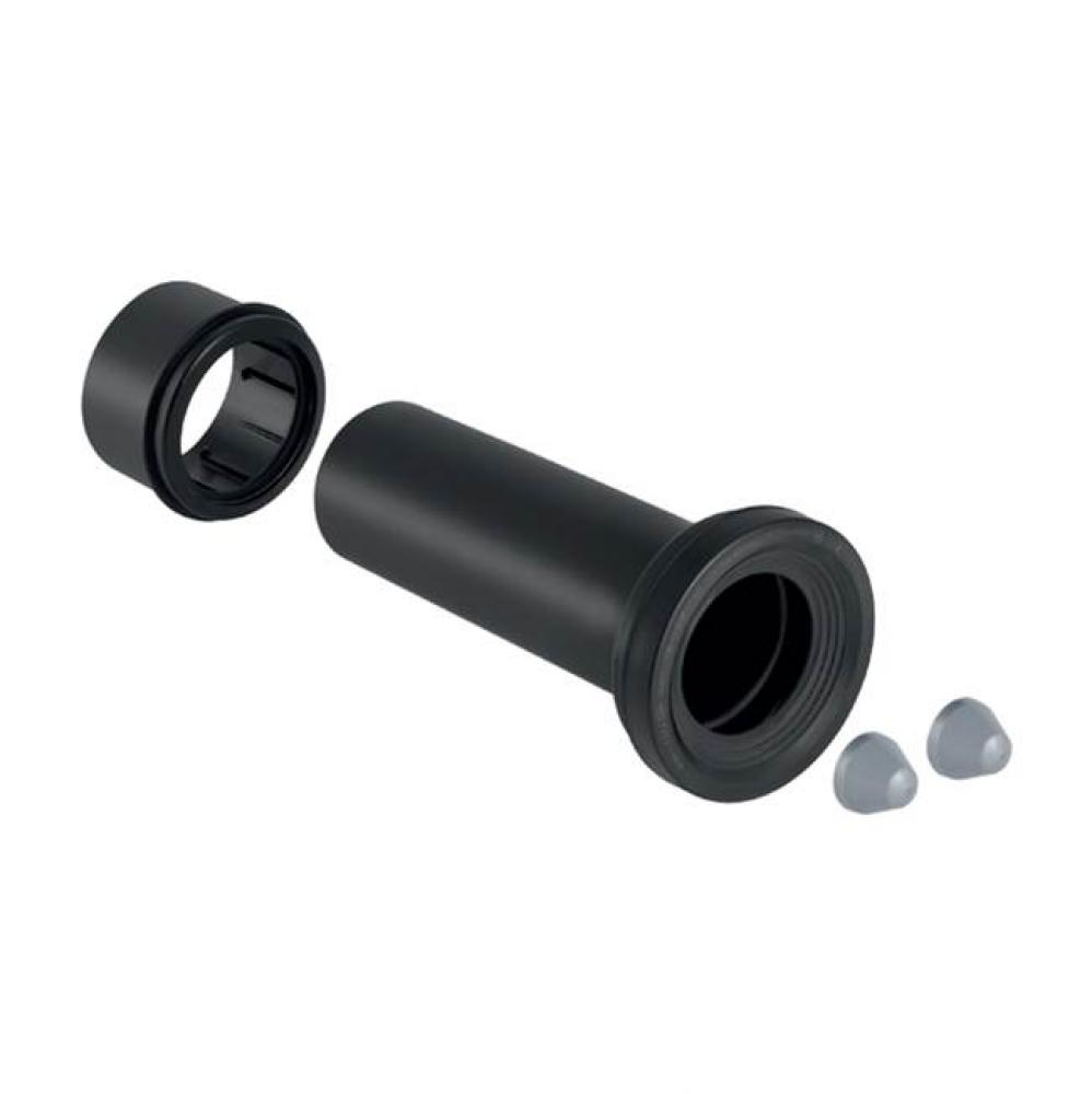 Geberit straight connector set for wall-hung WC: black