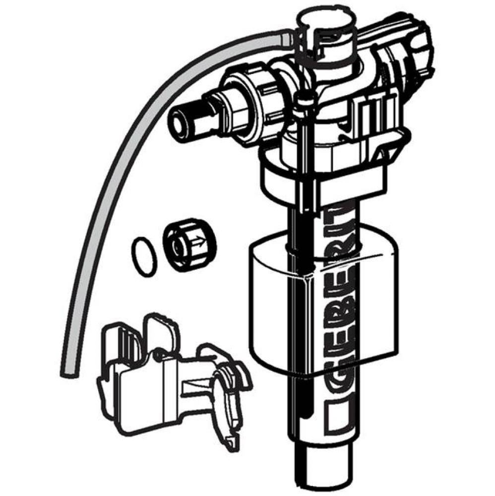 Geberit fill valve type 380, lateral water supply connection, 3/8'', nipple made of bras