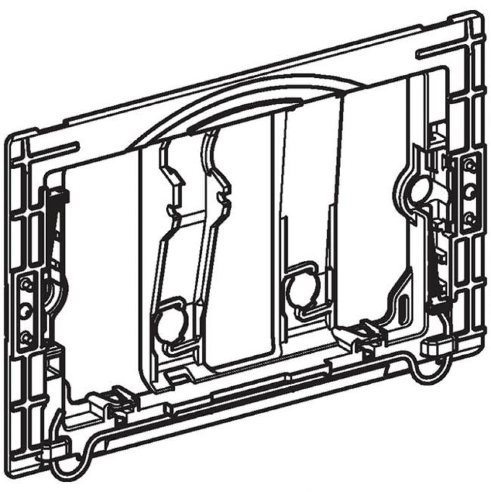 Mounting frame for Geberit actuator plates of the Sigma series
