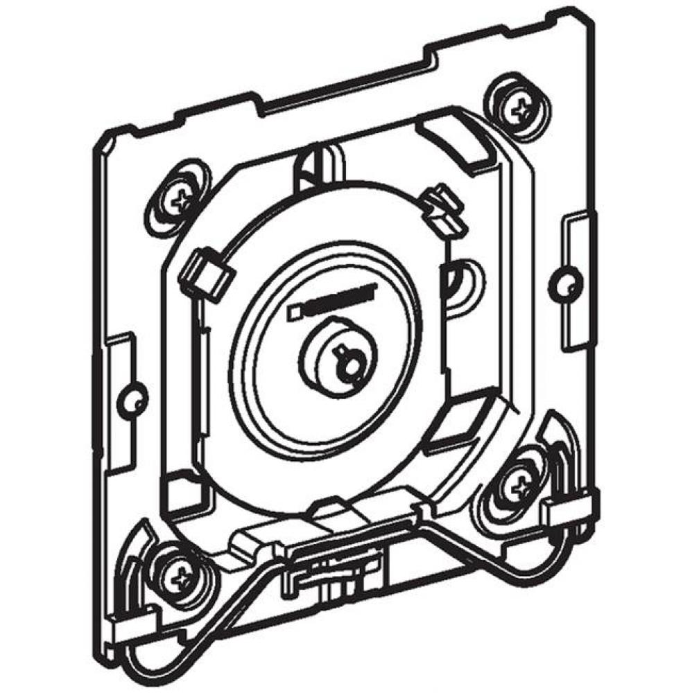 Geberit pneumatic actuator with mounting frame