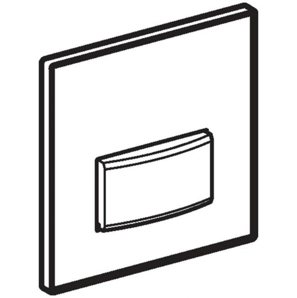 Geberit Type 50 actuator plate for urinal flush control with pneumatic flush actuation, square: 13