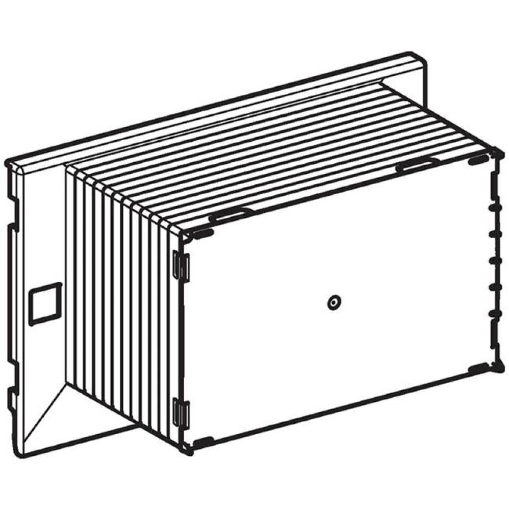 Protection box for service opening, for Geberit Omega concealed cistern