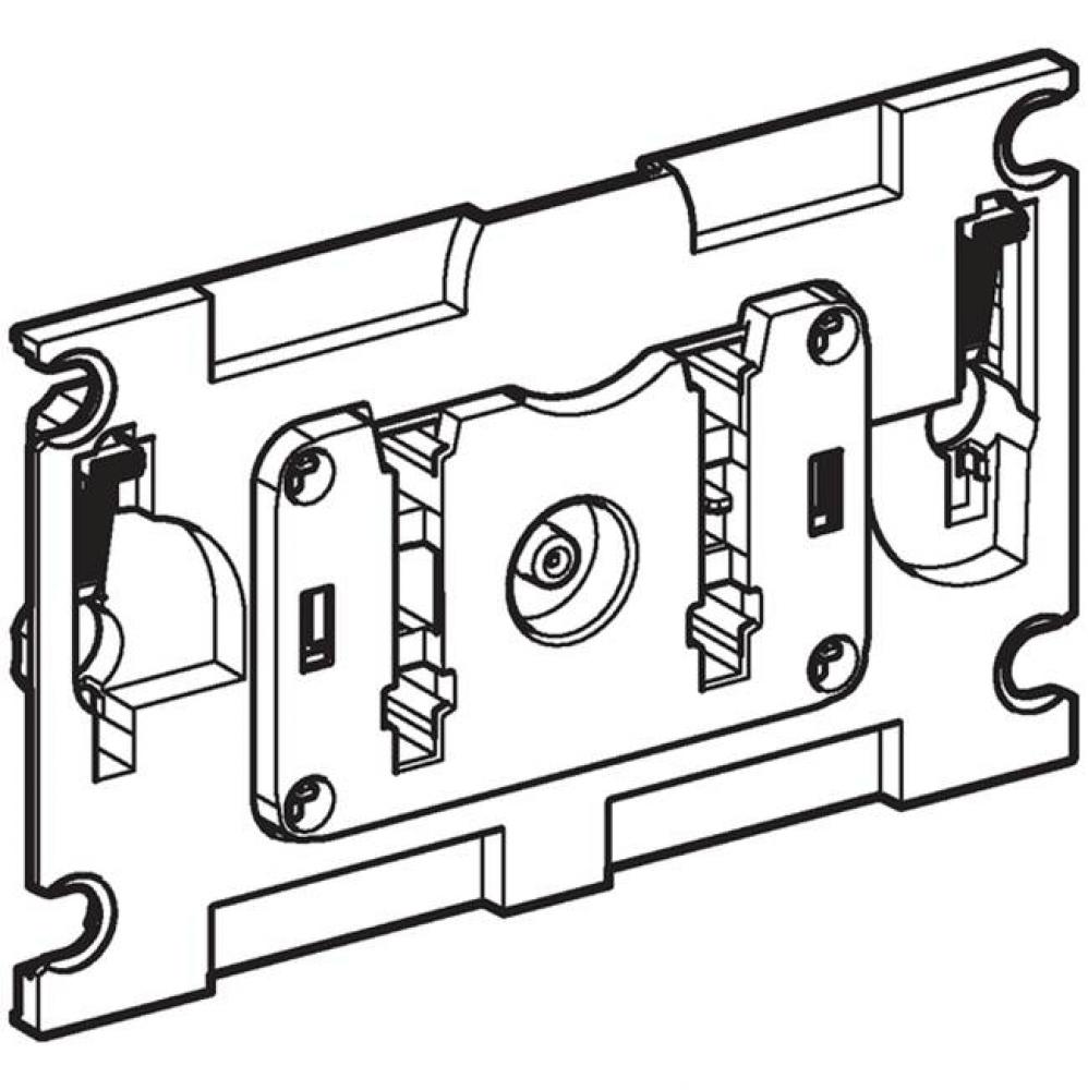 Mechanism plate for Geberit cover plates Sigma and Omega, surface-even