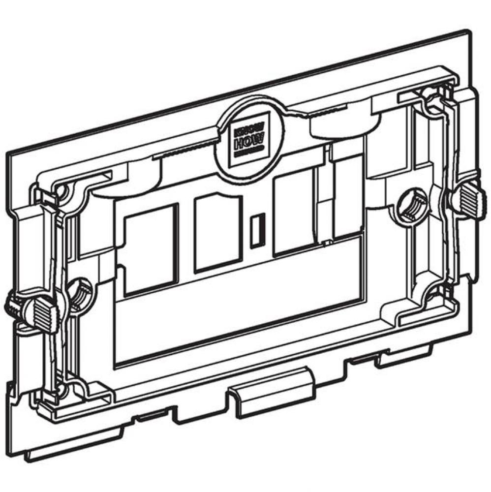 Adapter plate for cover plate, surface-even, for Geberit Sigma concealed cistern